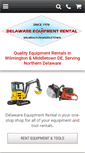 Mobile Screenshot of delawareequipmentrental.com