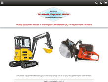 Tablet Screenshot of delawareequipmentrental.com